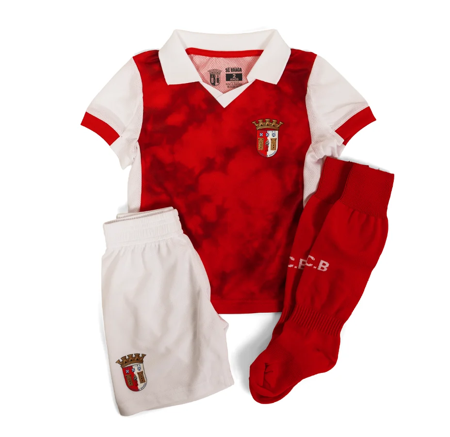 Kit Mini Gverreiro SC Braga 25/26 Vermelho