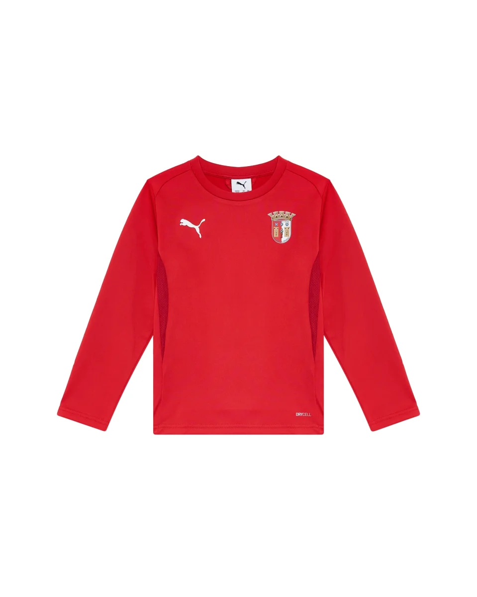 Sweat Puma Manga Comprida Júnior 26/27 Vermelha