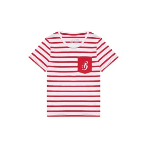 T-shirt SC Braga "B" Júnior Vermelha e Branca