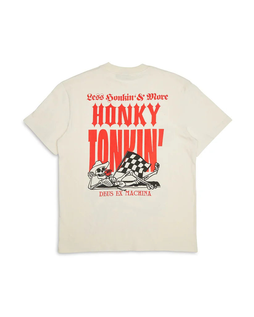 DEUS HONKY TONKIN TEE - DIRTY WHITE - Image 3
