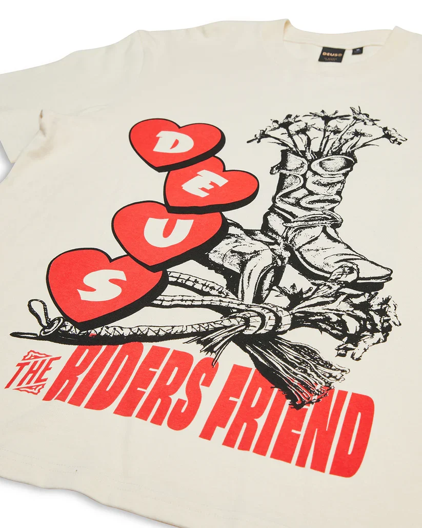DEUS HONKY TONKIN TEE - DIRTY WHITE - Image 4