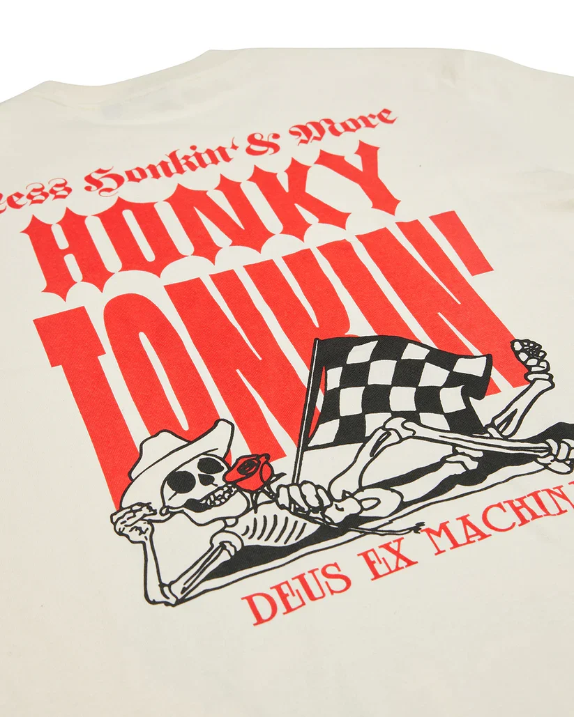 DEUS HONKY TONKIN TEE - DIRTY WHITE - Image 5