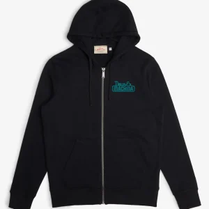 DEUS EGG & BEANS ZIP HOODIE - BLACK