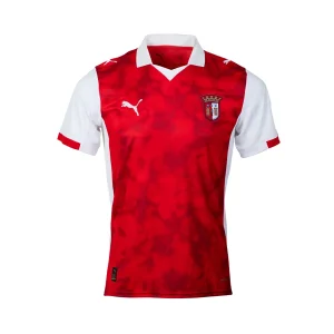 Camisola Oficial SC Braga Principal 25/26 Júnior Vermelha