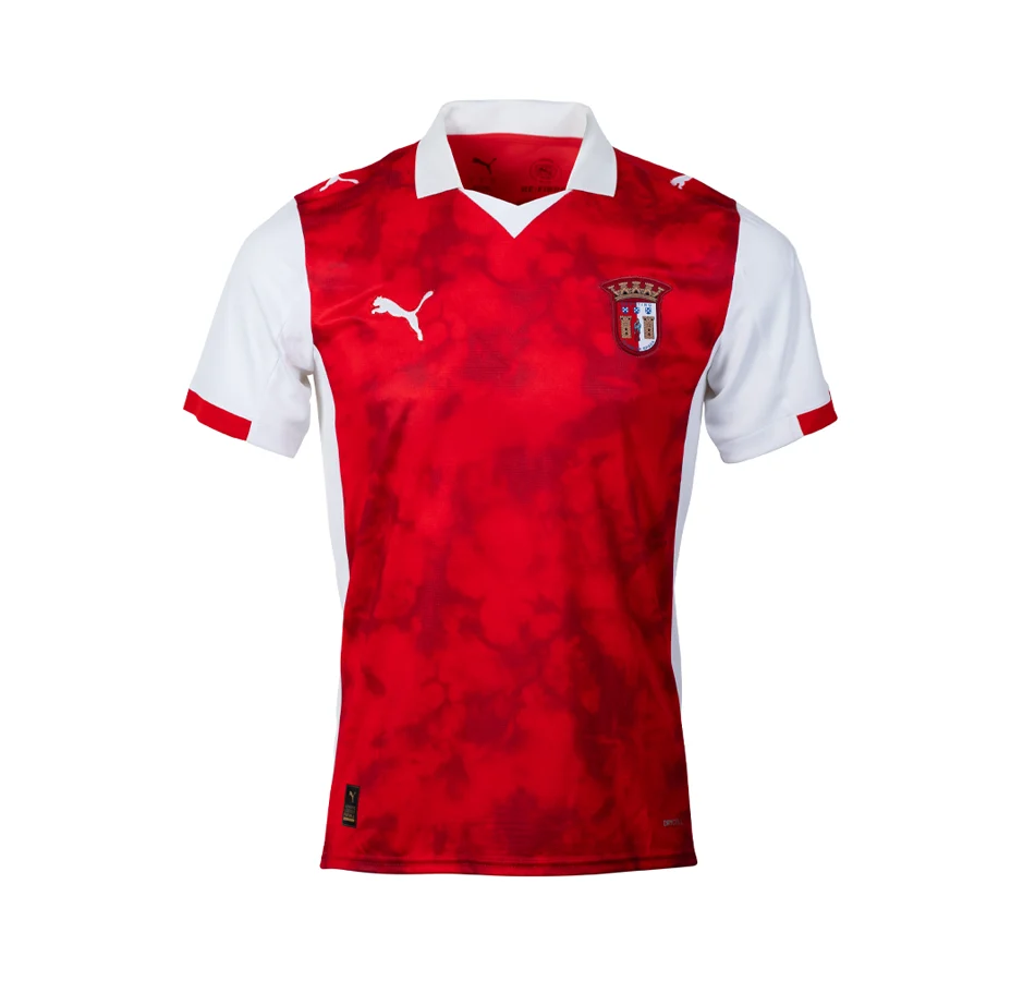 Camisola Oficial SC Braga Principal 25/26 Júnior Vermelha - Image 2