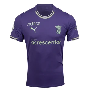 Camisola Oficial SC Braga Alternativa Futebol Feminino 25/26 Senhora Roxa