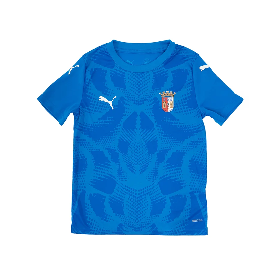 Camisola Oficial SC Braga Alternativa Guarda-Redes 25/26 Júnior Azul