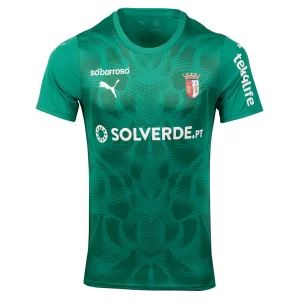 Camisola Oficial SC Braga Alternativa Guarda-Redes 25/26 Adulto Verde
