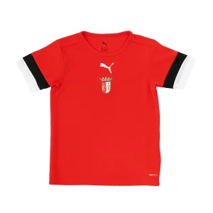 T-shirt de Treino Puma Júnior Vermelha, Preta e Branca