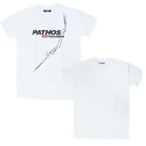 T-Shirt Pathos Follow your passion Branco