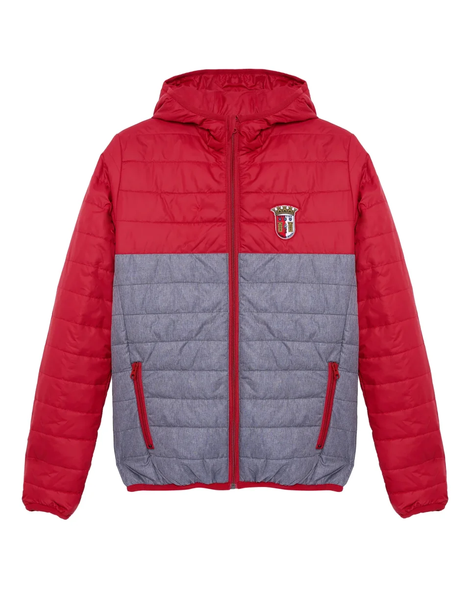 Blusão SC Braga Júnior Vermelho e Cinzento