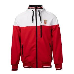 Casaco Softshell SC Braga Adulto Vermelho e Branco