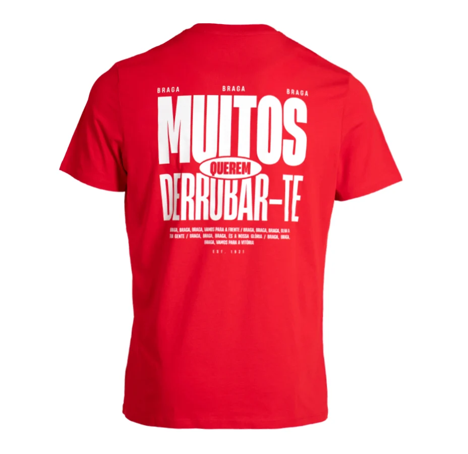 T-shirt SC Braga "Muitos Querem Derrubar-te" Júnior Vermelha - Image 2