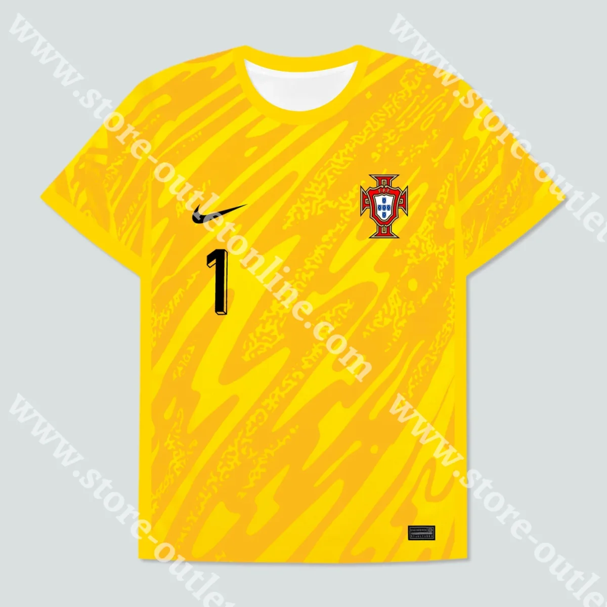 CAMISOLA GUARDA-REDES AMARELA PORTUGAL EURO 2024 - Image 2