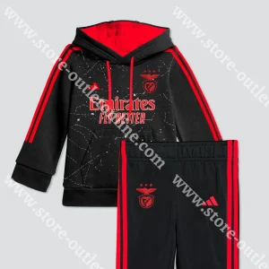FATO TREINO CRIANÇA ADIDAS PRETO SL BENFICA 25/26