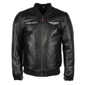 HELSTONS HELICO CUIR RAG - NOIR