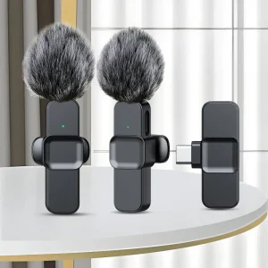 Microfone Lavalier Wireless Pro – Som Profissional em Qualquer Lugar