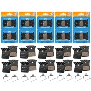 Pastilhas de Travão BUCKLOS Cerâmicas – 10 Pares para MTB e Estrada, Compatíveis com Shimano L05A, N03A, N04C