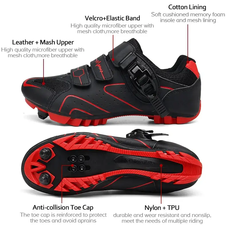 Sapatilhas de Ciclismo MTB para Homem e Mulher Sapatos BTT Premium - Image 3