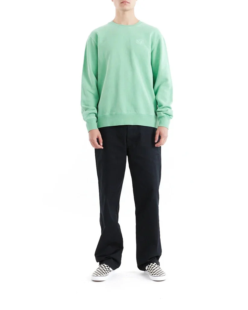 DEUS SHIELD GARMENT DYED CREW - SHALE GREEN - Image 9